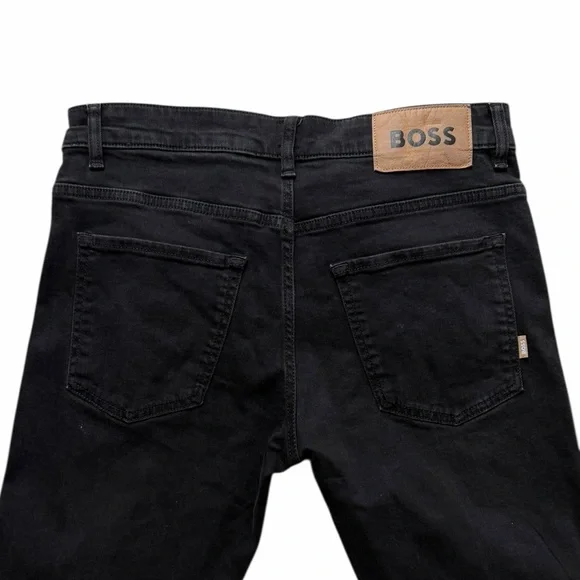 Boss Men’s Delaware Slim fit Black Denim Size 33X32 - Picture 7 of 11